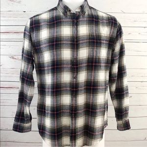 Croft & Barrow Mens Flannel Shirt L Plaid